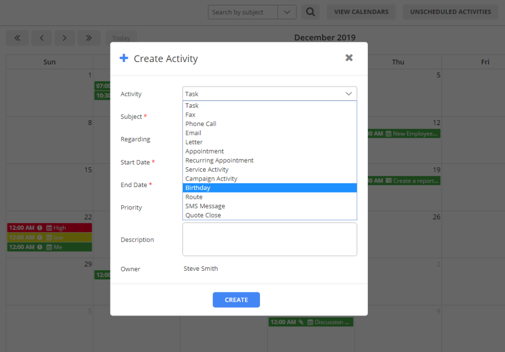 Create and Manage Custom Activities with Dynamics Calendar - AppJetty Blog