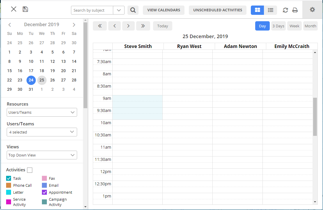 How to Manage Activities with Dynamics Calendar - AppJetty Blog