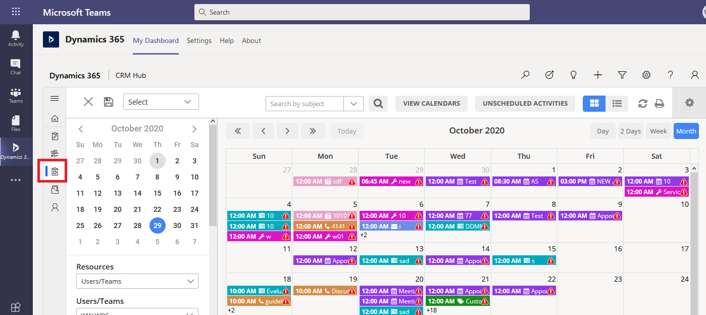 How to connect the Dynamics 365 Calendar App with the Microsoft Teams