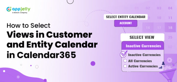 How to Select Views in Customer and Entity Calendar in Calendar365