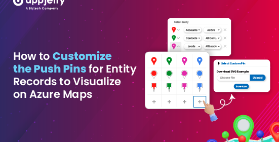 How to Customize the Push Pins for Entity Records to Visualize on Azure Maps?