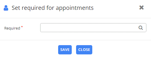 Set Required Appointments