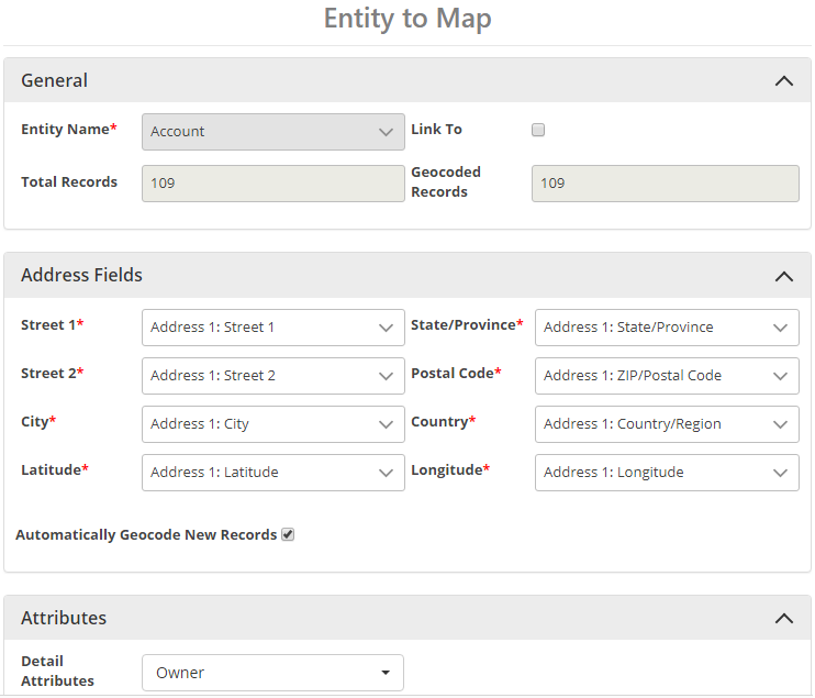 Entity to Map